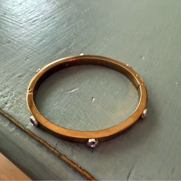 Henri Bendel Hinged Rose Gold bangle Bracelet - Picture 7 of 12